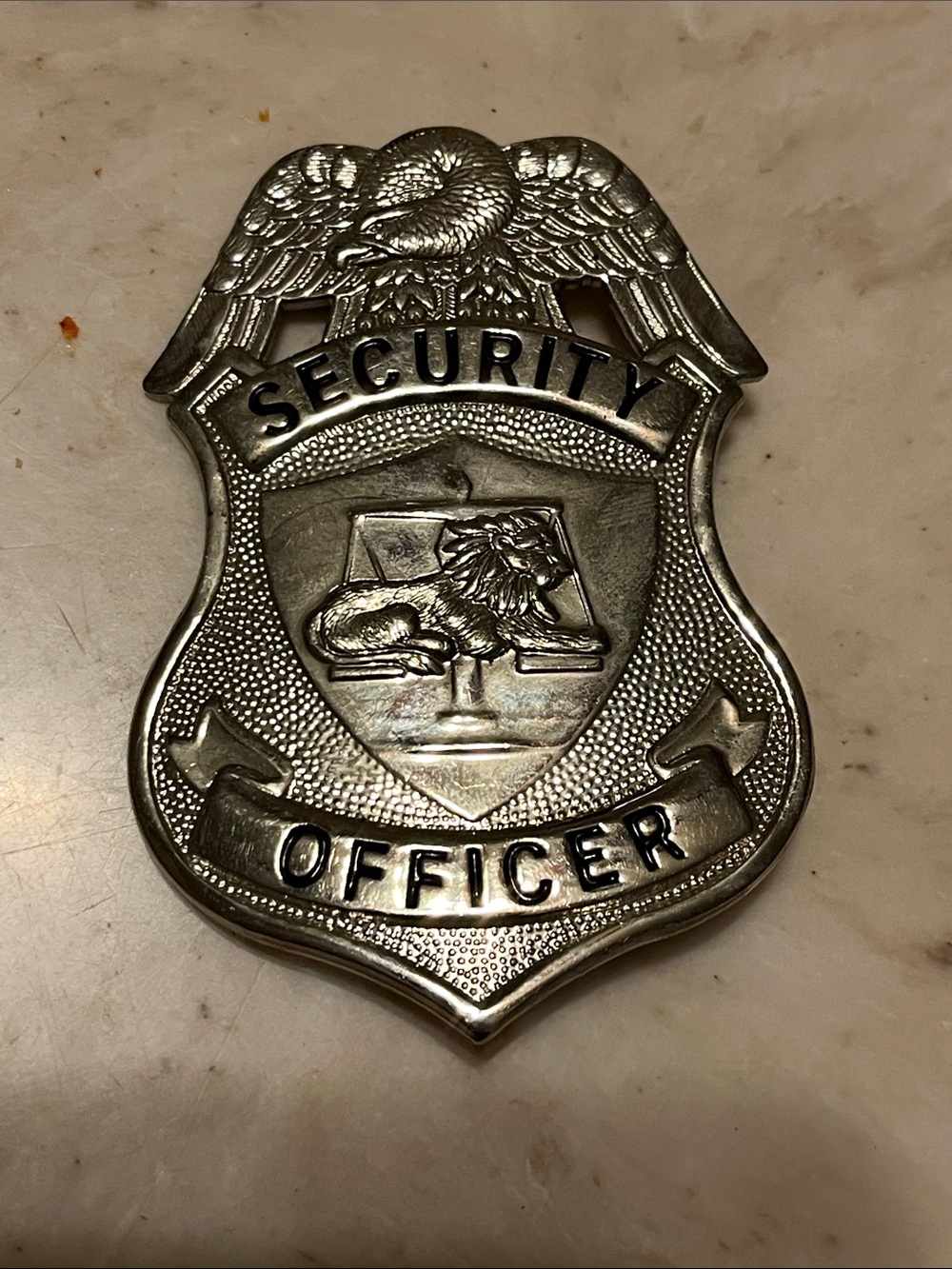 Silver Security Officer Badge